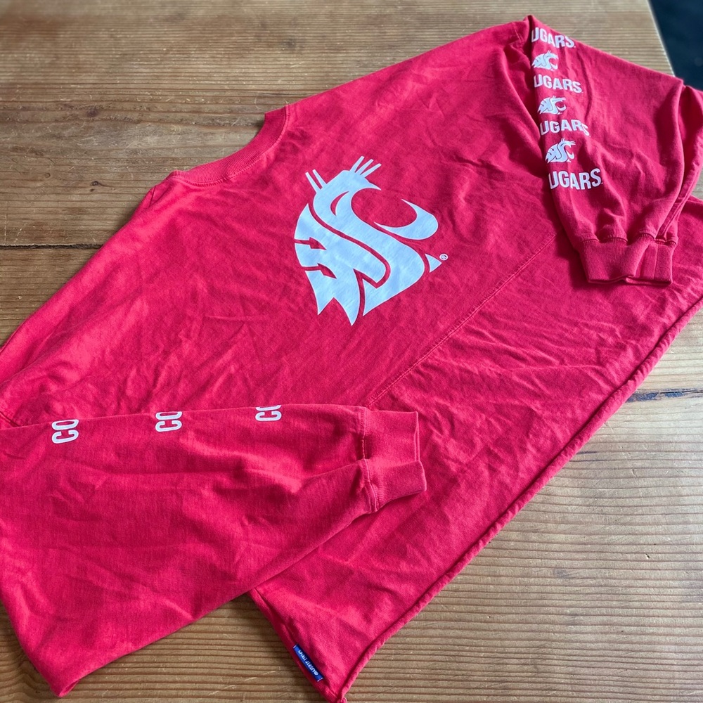 Cropped Long Sleeve WSU Shirt